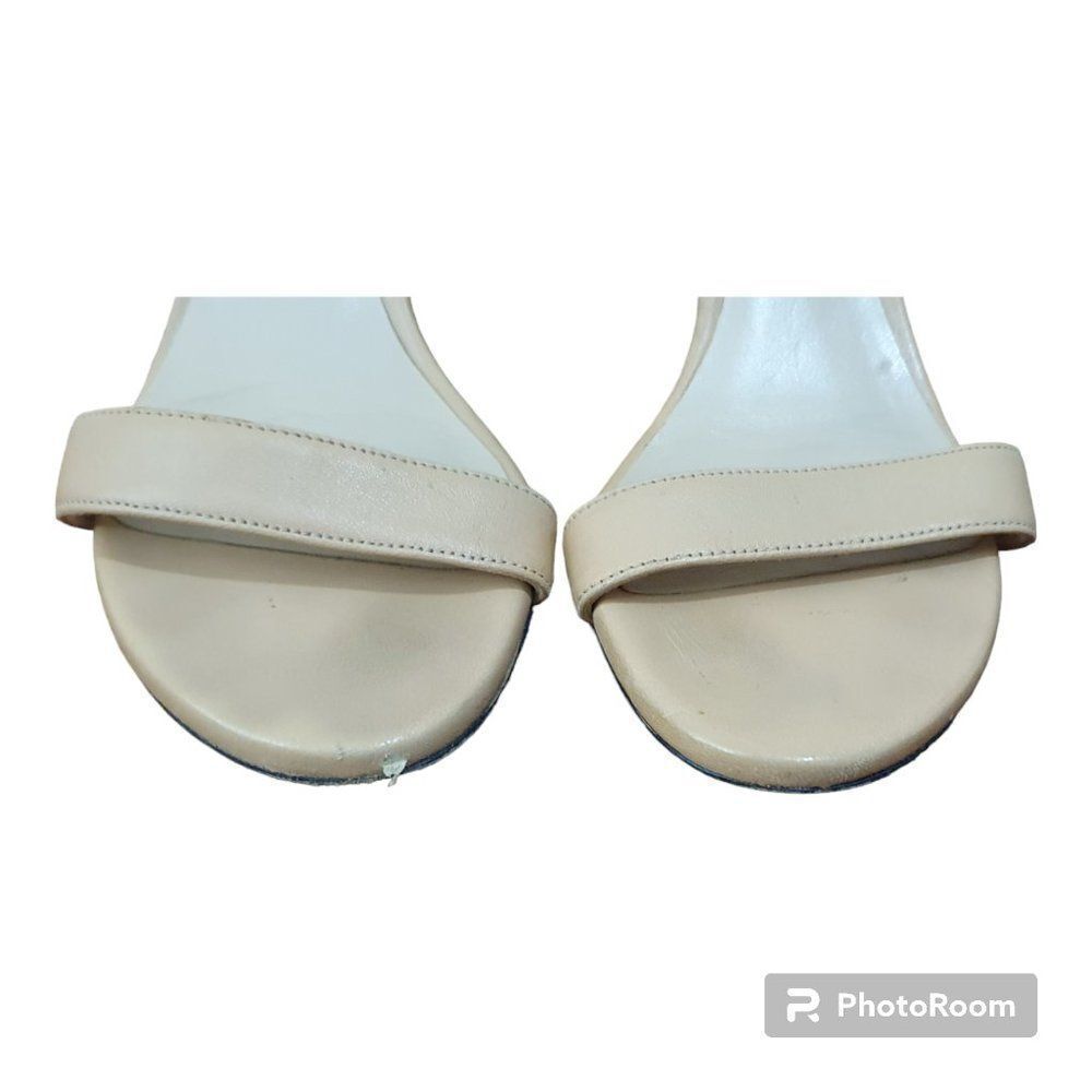 STUART WEITZMAN THE 75LESSNUDIST SANDAL ADOBE BEIGE SIZE 4,5 $398 - Picture 8 of 11